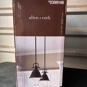 allen + roth Bronze Industrial Bell Mini Pendant Light